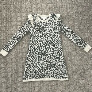 Rachel parcell girls leopard sweater dress